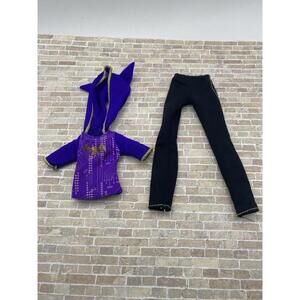 DC Super Heroes Outfit- Batgirl Hoodie Top & Black Pants Replacement BC5